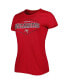 ფოტო #2 პროდუქტის Women's Red, Pewter Tampa Bay Buccaneers Badge T-shirt and Pants Sleep Set