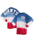Фото #2 товара Women's Royal, Red New York Giants Ombre Long Sleeve T-shirt