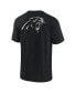 Фото #2 товара Men's and Women's Black Carolina Panthers Super Soft Short Sleeve T-shirt