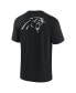 Men's and Women's Black Carolina Panthers Super Soft Short Sleeve T-shirt