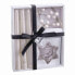 Фото #1 товара Круглый канделябр с подставкой Рождество Белый Стеклянный Парафин 21,4 x 17 x 3,8 cm
