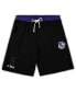 Фото #1 товара Men's De'Aaron Fox Black Sacramento Kings Big and Tall French Terry Name and Number Shorts