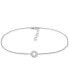 ფოტო #1 პროდუქტის Cubic Zirconia Circle Ankle Bracelet, Created for Macy's