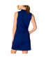 ფოტო #2 პროდუქტის Women's SLEEVELESS DOUBLE RUFFLE DRESS BLACK Small