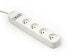 Фото #2 товара Gembird Smart power strip with USB charger 4 French sockets white