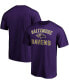 Фото #1 товара Men's Purple Baltimore Ravens Victory Arch T-shirt