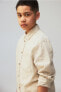 Фото #2 товара Long-sleeved Linen-blend Shirt