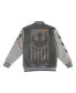 Фото #2 товара Men's and Women's Gray Star Wars Rebel Alliance Varsity Full-Snap Jacket