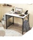 Фото #6 товара 32 Inch Computer Desk Small Home Office Desk with Charging Station