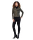 ფოტო #5 პროდუქტის Women's Felix Asymmetrical Moto Jacket With Wing Collar