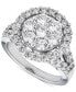 ფოტო #1 პროდუქტის Diamond Halo Cluster Ring (2-1/2 ct. t.w.) in 14k White Gold