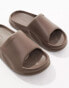 Jack & Jones moulded slider in brown