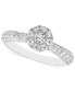 ფოტო #1 პროდუქტის Diamond Cluster Ring (3/4 ct. t.w.) in 14k White Gold