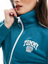 Tommy Jeans co-ord varsity track jacket in teal