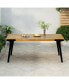 Фото #9 товара Stylish Acacia Wood Dining Table Modern, Weather-Resistant, Seating for 5