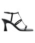 Фото #2 товара Women's Dennie Square Toe Strappy Dress Sandals