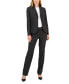 ფოტო #1 პროდუქტის Women's Pinstripe Two-Button Jacket & Flare-Leg Pants & Pencil Skirt