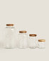 Glass screw-on storage jar