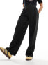 Фото #7 товара Miss Selfridge tailored wide leg trouser in black