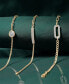 ფოტო #4 პროდუქტის Diamond Bar Two-Chain Link Bracelet (1/2 ct. t.w.) in Gold Vermeil, Created for Macy's