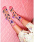 Women's Sunflower Butterfly Sheer Sock