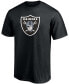Фото #2 товара Men's Josh Jacobs Black Las Vegas Raiders Player Icon Name and Number T-shirt