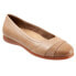 Фото #2 товара Trotters Danni T2155-234 Womens Beige Wide Leather Ballet Flats Shoes 12