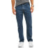 Фото #1 товара George Relaxed Fit Jeans Big Mens 44X32 Blue 100% Cotton Pull-On 5 Pockets Solid