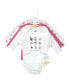 Фото #2 товара Baby Girls Cotton Long-Sleeve Bodysuits, Sweet Bakery, 5-Pack