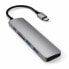 Фото #1 товара Satechi ST-SCMA2M - USB 3.2 Gen 1 (3.1 Gen 1) Type-C - 60 W - Silver - MicroSD (TransFlash) - SD - HDMI - USB 3.2 Gen 1 (3.1 Gen 1) Type-A - USB 3.2 Gen 1 (3.1 Gen 1) Type-C - Aluminium
