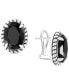 EFFY® Onyx Oval Stud Earrings in Sterling Silver