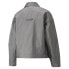 Puma Pronounce X Woven Full Zip Jacket Womens Grey Casual Athletic Outerwear 534