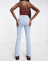 New Look v shaped 90's wash flared jeans in light blue