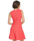 ფოტო #2 პროდუქტის Women's Button-Shoulder Jacquard Dress