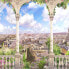 Fototapete Paris Panorama Blumen 3D