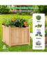 Фото #5 товара Square Wood Flower Planter Box Raised Vegetable Patio