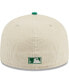 Фото #3 товара Men's White Oakland Athletics Corduroy Classic 59FIFTY Fitted Hat