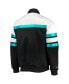 Men's Black Vancouver Grizzlies Hardwood Classics Script Satin Full-Snap Jacket