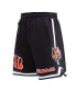 Фото #4 товара Men's Black Cincinnati Bengals Classic Chenille Shorts