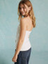 Miss Selfridge tailored button up bandeau top in ivory 40 - фото #5