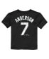 ფოტო #4 პროდუქტის Toddler Boys and Girls Tim Anderson Black Chicago White Sox Player Name and Number T-shirt