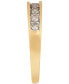 ფოტო #4 პროდუქტის Diamond Channel Ring (1/2 ct. t.w.) in 14k Yellow or Rose Gold