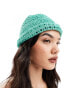 Фото #4 товара Mango crochet hat in green