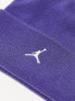 Jordan logo beanie in purple