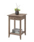 American Heritage 1 Drawer End Table with Shelf