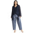 Фото #1 товара Джинсы для женщин ELOQUII plus Size Coated Denim Jean