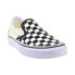 Vans Classic Slip-On Checkerboard Men's Shoes Black-White VN000EYEBWW