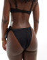 Фото #3 товара ASOS DESIGN Maya mix and match ruched asymmetric tie side bikini bottom in black