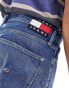 Фото #2 товара Tommy Jeans denim beach shorts in dark wash