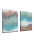 Фото #2 товара 'High Point' 2 Piece Abstract Canvas Wall Art Set